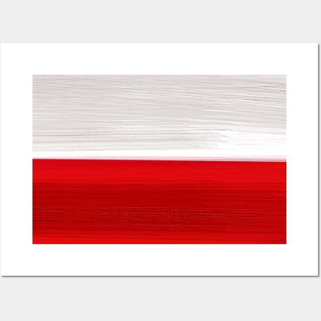 Poland Flag Wall Art by Dojaja